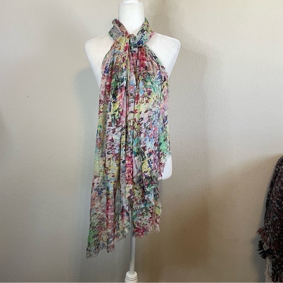 Bindya 100% Modal Colorful Artsy Boho Abstract Funky Lightweight Scarf Wrap - Picture 2 of 5